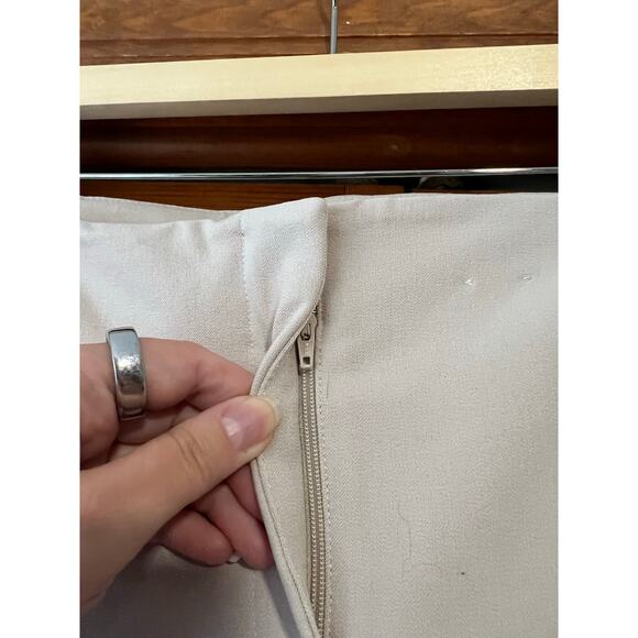 Abercrombie & Fitch Women's High Rise Slim Boot Trouser Light Brown Size 33R - Picture 5 of 11